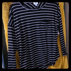 Striped long sleeve shirt NWT